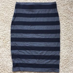 Striped Banana Republic skirt